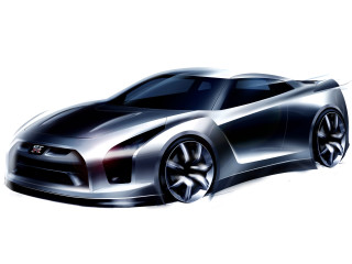 Silver sports car drawing style 3 - futuristic free wallpaper