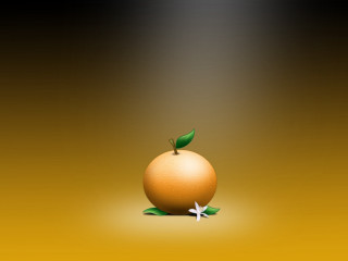 Orange star yellow background black - orange free wallpaper