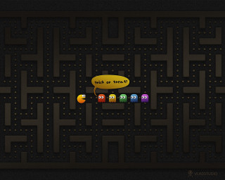 Maze pacman faces game image - 2 d game art free wallpaper