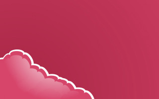 Pink background scalloped cloud red - an ambient occlusion free wallpaper for desktop