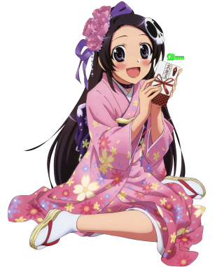 Pink kimono woman coffee phone - her hand free wallpaper