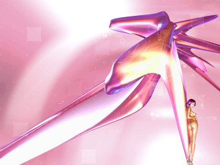 Woman pink dress flying air 4 - a pink dress free wallpaper