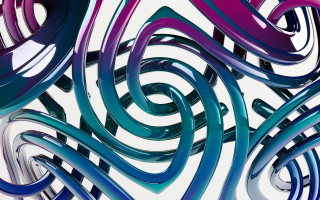 Colorful metal objects white surface - vibrant color line free wallpaper