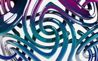 Colorful metal objects white surface 3 - vibrant color line free wallpaper