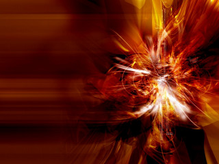 Red yellow abstract flower fire - smaller free wallpaper