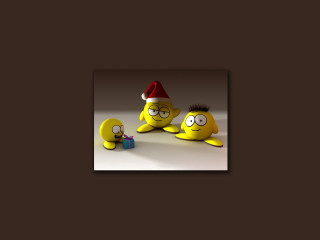 Cartoon characters sitting brown background 4 - pop surrealism free wallpaper