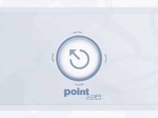 Blue white logo arrow right - left free wallpaper