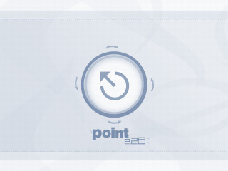 White blue logo circular arrow - vector curve free wallpaper