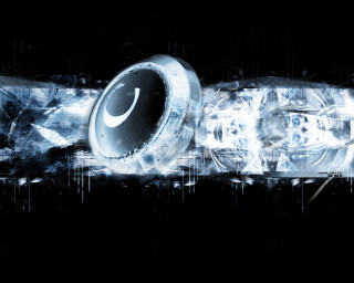 Nike logo black white paint 2 - biomechanical free wallpaper