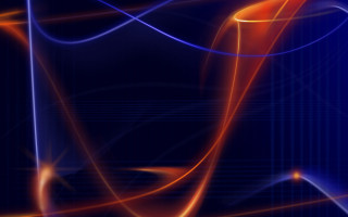 Blue orange background lines curves - line free wallpaper