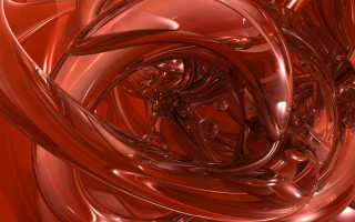 Red swirl design black background - c4d free wallpaper