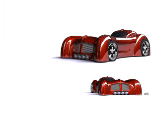 Red car black tire white 2 - 3 d model free wallpaper