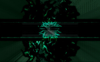Green flower abstract neoplasticism glowing - an abstract painting free wallpaper