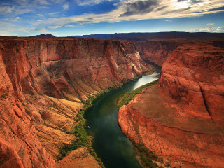 River canyon mountains desert blue 3 - a canyon free wallpaper