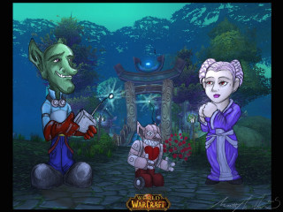 Cartoon people garden cat mouse - a cartoon free wallpaper