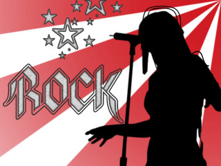 Person microphone rock sign stars - florianne becker free wallpaper