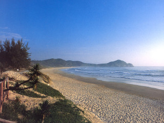 Beach fence hill water city - beach free wallpaper