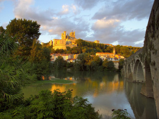 Castle hill river bridge trees 2 - antoine ignace melling free wallpaper