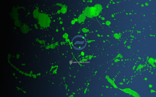 Blue green black white circles - a black circle free wallpaper