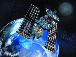 Satellite planet moon background foreground 2 - a satellite satellite free wallpaper