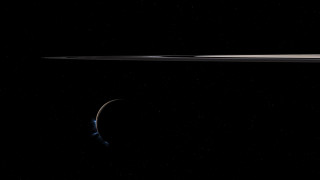 Saturn moon night sky aurora - a distant object in the sky free wallpaper