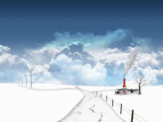 Road red light snow sky 3 - free airplane wallpaper