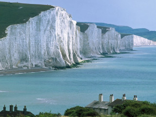 White cliff house water view 3 - a view free wallpaper