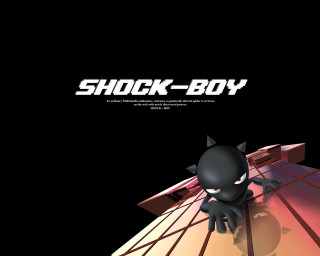 Black cat roof shadow face - a roof free wallpaper