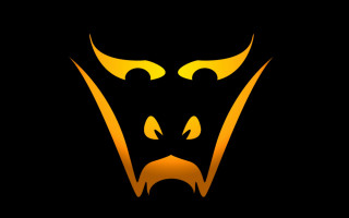 Black yellow demon logo yellow 2 - angry free wallpaper