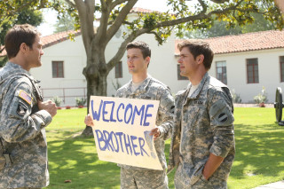 Soldiers welcome brother sign building - dan scott free wallpaper