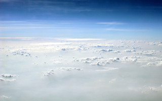 Airplane sky view clouds wing - cloud below free wallpaper
