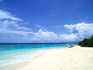 Beach blue sky white sand 9 - beach free wallpaper