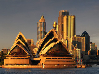 Large building city skyline water 4 - elizabeth durack free wallpaper