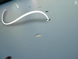 White object table cord black - interactive art free wallpaper