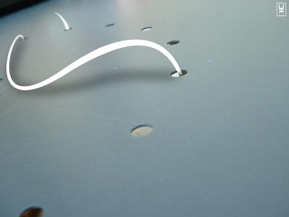 White object table cord art - interactive free wallpaper