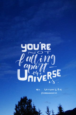 Sky quote falling apart universe - surreality free wallpaper