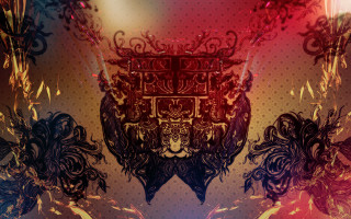 Colorful lion head crown red - head free wallpaper