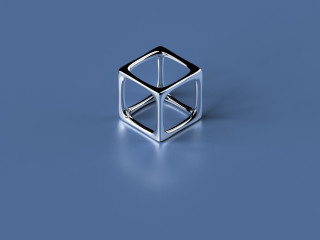 Ring square design blue background - buckminster fuller free wallpaper