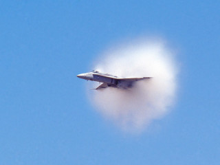 Jet flying blue sky smoke 2 - a jet free wallpaper