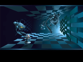 Cartoon character playing chess checkered - craola free wallpaper