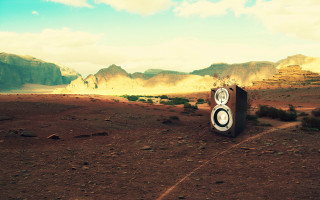 Speaker dirt field mountains desert 2 - top of a dirt field next free wallpaper