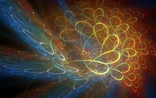 Colorful abstract background swirls generative - free new year wallpaper