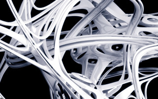 Black white wires pile ambient 2 - photo of a bunch free wallpaper
