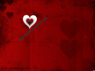 Red background hearts arrow black - a black border free wallpaper