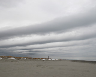 Kite beach cloudy sky lighthouse - cloudy free wallpaper