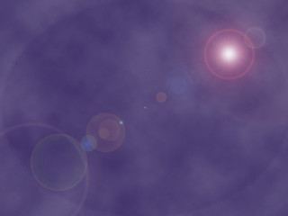 Bright red ball light sky - volumetric free wallpaper