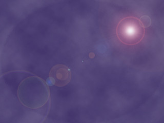 Bright red ball light sky 3 - volumetric free wallpaper