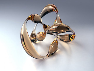Metal curved object design side - ray free wallpaper