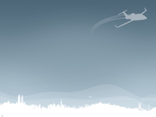 Skier flying city skyline skyscrapers - skyscraper free wallpaper