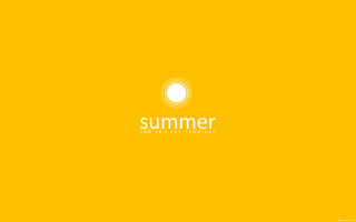 Yellow background white circle summer 4 - a white circle free wallpaper